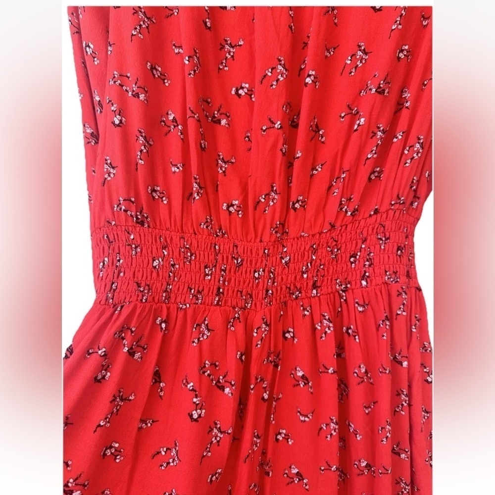 Woman’s Long Sleeve Red Romper Size X-Large Kendall & Kylie Cherry Blossom - Picture 5 of 10